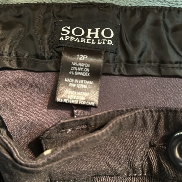 SOHO apparel LTD 12P dark grey slacks 💕 - Picture 3 of 6